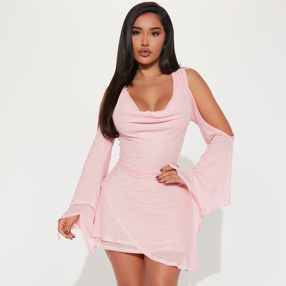 Elegant Pink Women's Dress